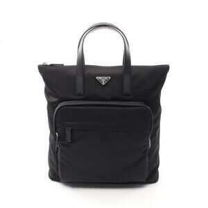 Prada TESSUTO backpack nylon Saffiano leather black